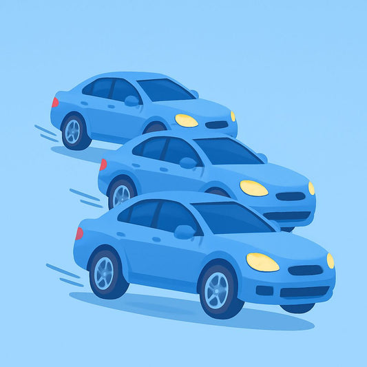 Suche von drei Autos